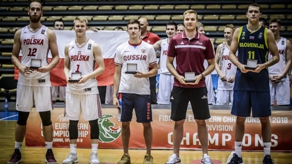 баскетбол - идеална петица на Европейското в София