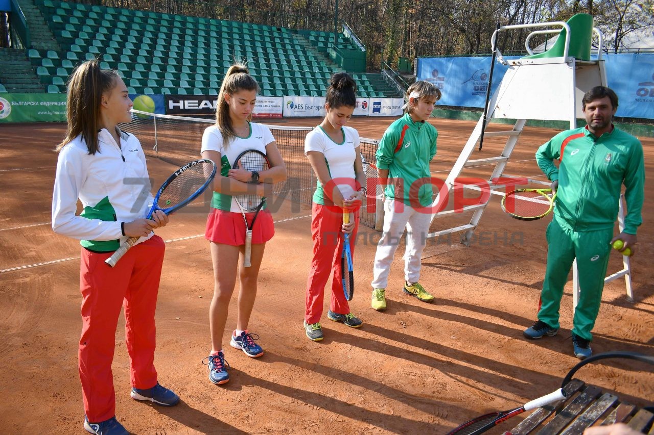 Горан Джокович гледа тренировка тенис национали жени 16
